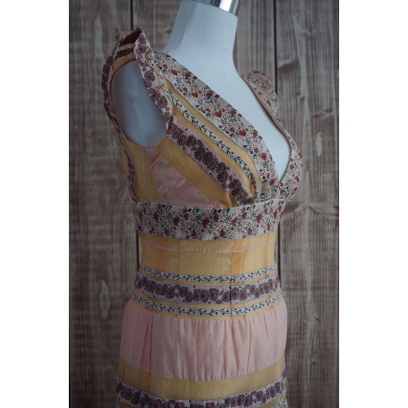 James Coviello Anthropologie Floral Sheath Dress 4 - Picture 3 of 8